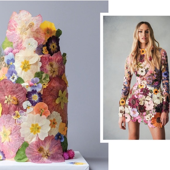 Embroidered Flower Bell Skirt Mini Dress Designed W/Luxury In Mind, Taylor Swift - Picture 5 of 17